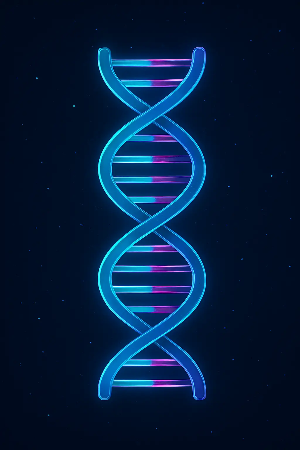 DNA double helix strand illustration. Image in the public domain via Wikimedia Commons.