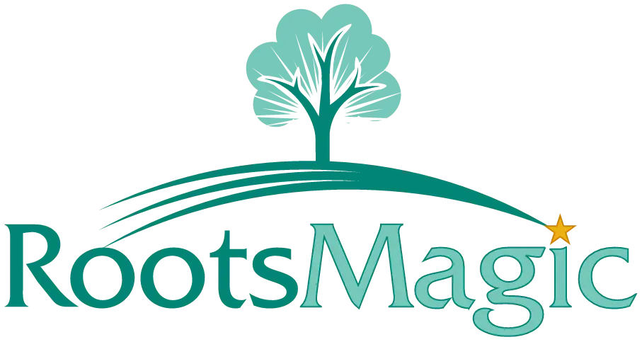 RootsMagic logo — © RootsMagic, Inc. Used for editorial purposes. Source: rootsmagic.com