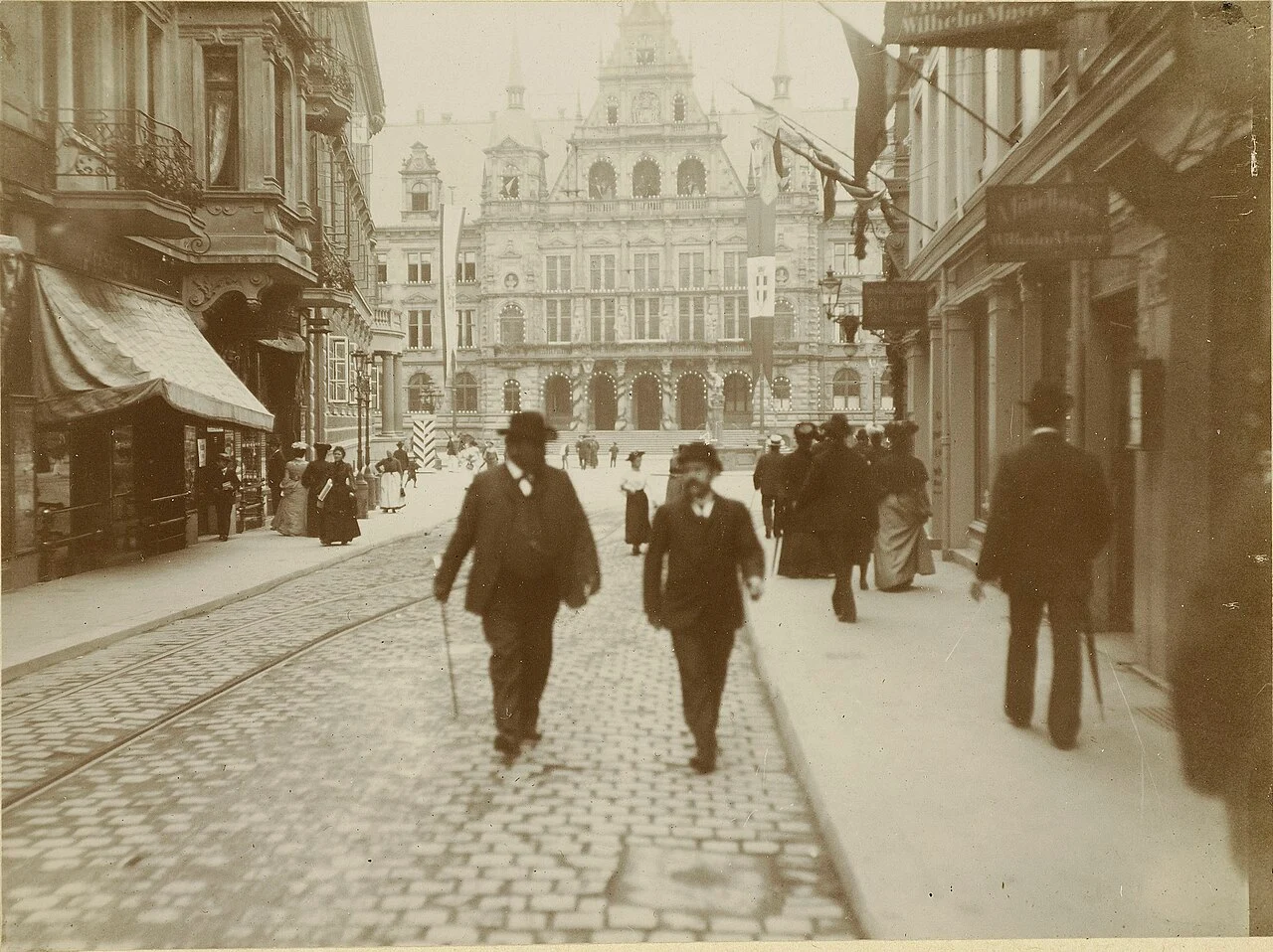 Wiesbaden, Germany, photographed by Julius Gujer, 1904-1905. Josefina Elisabetha Dillmann (Group 12) emigrated from New York to Germany and married in Wiesbaden in 1905 — the same year this photograph was taken. She lived out the remainder of her life there, dying in December 1948. Public domain.